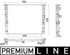 Resim MAHLE CR2198000P | Su Radyatörü BMW B48 G30 F90 G31 G32 G11 G12 