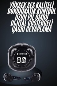 Resim Ultrapods Led Göstergeli Oyuncu Kulaklığı ANC Destekli Bluetooth 5.3 