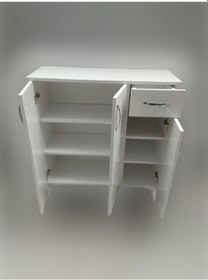 Resim Ayakkabılık Çok Amaç Model Parlak Beyaz Hard Suntalem Demonte 5R (487884773) Beyaz 