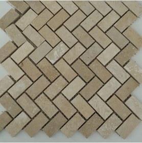 Resim SİPAHİMARBLE Traverten Zebra 2,5x5 Mozaik - Outlet 
