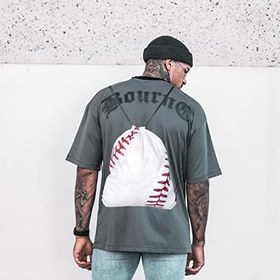 Resim ifundom 5 Adet Beyzbol Saklama Çantası Bağcıklı Sırt Çantası Oxford Kumaş Malzeme Saklama Çantası 