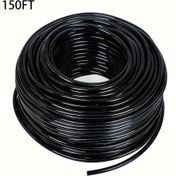 Resim 45M/150FT, 1/4 İnç Damlama Sulama Borusu, Boş Dağıtım Borusu, Bahçe Sulama Sistemi için Bahçe Sulama Borusu, Bitki Çıkartma Cihazı için Uygun, Bahçe Sulama 