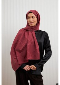 Resim Mirsoy Scarf Aura Desen Pamuk Jakar Şal Gül 