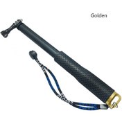 Resim Altın-36 Inç Uzatılabilir El Kutup Teleskopik Selfie Monopod Sopa Gopro Hero 10 9 8 7 6 5 4 3 + Xiaomi Yi Go Pro Aksesuarları 