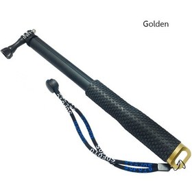 Resim Altın-36 Inç Uzatılabilir El Kutup Teleskopik Selfie Monopod Sopa Gopro Hero 10 9 8 7 6 5 4 3 + Xiaomi Yi Go Pro Aksesuarları 
