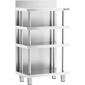 Resim Bar Çalışma Tezgahı - Paslanmaz Çelik - 600x600mm - 4 Raflı 