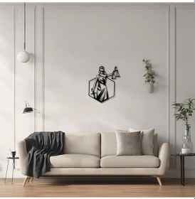 Resim Modern Metal Duvar Sanatı Adaletin Terazisi Scales Of Justice Metal Duvar Tablosu Sanat 