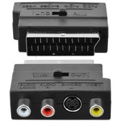 Resim Scart To Rca In-Out Switch Ve S-Video ( 