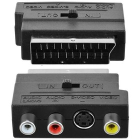 Resim Scart To Rca In-Out Switch Ve S-Video ( 