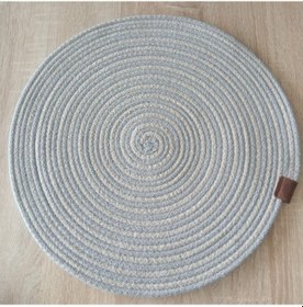 Resim 9019210351339drvs - Decohandy 39cm 2 Renk Jüt Örme Supla Amerikan Servis Çok Renkli 