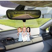 Resim 3 Bayan 3 Kişi-3 Women Araba Dikiz Ayna Süsü 