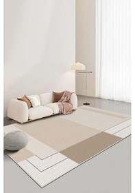 Resim West Home Makinede Yıkanabilir Kaymaz Taban Leke Tutmaz Bej Salon Halısı Mutfak Halısı Ve Yolluk 606 Beige 
