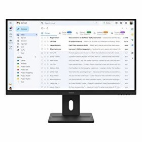 Resim Lenovo ThinkVision E27-40 64BCMAT4TK 27" 100Hz 4Ms VGA+HDMI+DP FullHD IPS Pivot Vesa Monitör 