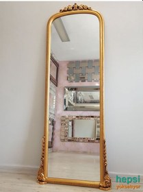 Resim Matmazel Model Altın Renk Varaklı Boy Aynası Altın 