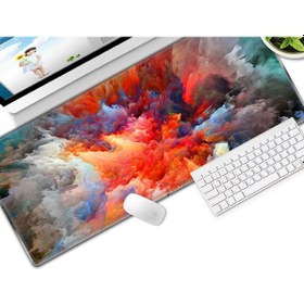 Resim Cbtx Dizüstü Bilgisayar Klavye Matı Kaymaz Mouse Pad 300 x 800 x 3 MM Style 14 