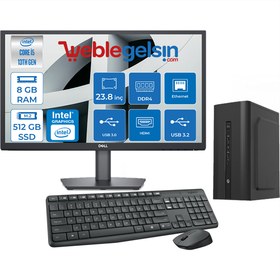 Resim Zetta Pro 250X Intel Core i5 13400 8GB 512GB M.2 SSD 23.8'' Monitör Freedos Masaüstü Bilgisayar X164402 