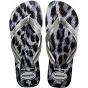 Resim Havaianas Top Siyah Leopar Unisex Terlik 