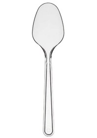 Resim Point Plastik Lüx Şeffaf Kaşık - 18 Cm. - 3.2 Gr. - 50 Adet - Paket Şeffaf 