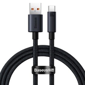Resim Baseus Minimalist Series 100W USB to Type-C Hızlı Data Şarj Kablosu 1 M Siyah 