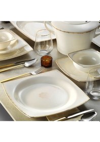 Resim Kütahya Porselen Bone Mare 62 Parça Yemek Takımı 1139721 