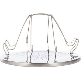 Resim Jeehugo Dış Mekan Çelik Ekmek Kızartıcı, 4 Dilimli Katlanabilir, Hafif, Kahvaltı İçin Pratik 