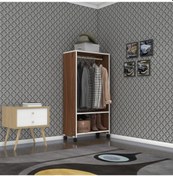 Resim Kenzlife giysi dolabı rüknettin 120*060*30 cvz gardırop tekerlekl 