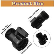 Resim Willowhaven 4 Adet 3/4" Bahçe Hortumu Kapatma Valfi, Su Akış Kontrol Vana Seti 