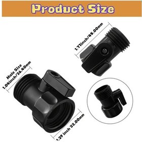 Resim Willowhaven 4 Adet 3/4" Bahçe Hortumu Kapatma Valfi, Su Akış Kontrol Vana Seti 