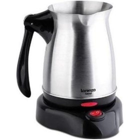 Resim Lorenzo Seraf Katlanir Elektrikli Kahve Makinesi Cezve Inox 