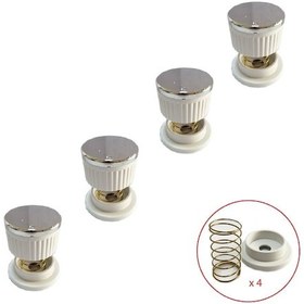 Resim Luxell Uyumlu Düğme 4 Lü Ankastre Set Üstü Ocak Düğmesi Yaylı - 551842917 