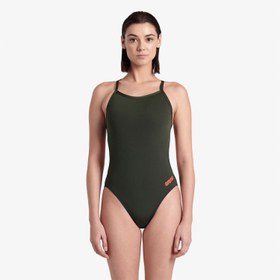 Resim Arena Challenge Solid Kadın Yeşil Yüzücü Mayosu 