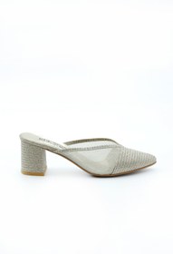 Resim Gül Kundura Kadın Lite Altın Abiye Ev Terliği 