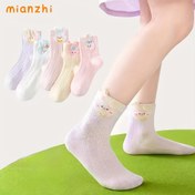 Resim 5 Çift Kızın Sevimli Tavşan Çorapları, Nefes Alabilen Bahar/Yaz Yumuşak Rahat Olmayan Ankle Çorapları, Oyuncağı Hayvan Baskıları ile Okula Dönüş Sezonu için Sevimli Çoraplar, Okul Uniformu Aksesuarları, Zihinsel Çorap Tasarımı, Rahat Uygunluk 
