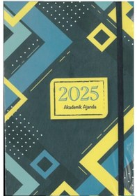 Resim Özkan 2025 Akademik Ajanda Haftalık Ciltli 17x24 Siyah Çok Renkli 