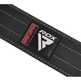 Resim RDX RD1 Deri Ağırlık Kemeri Profesyonel Powerlifting ve Fitness Bel Kemeri - BEYAZ / L 