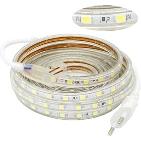 Resim Hortum Esnek 220v Şerit Led Gün Işığı 25 Metre 25 Metre 