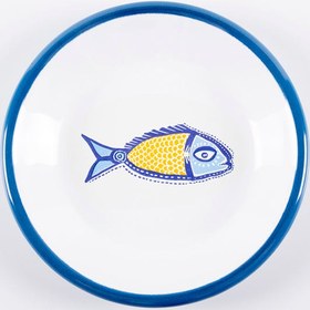 Resim Uçan Balık Emaye Tabak 12 cm 