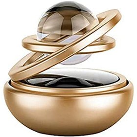 Resim Zrox Solar Oto Araba Kokusu Parfümü Güneş Işığıyla 360 Derece Dönen Sistem Oto Kokusu Altın 