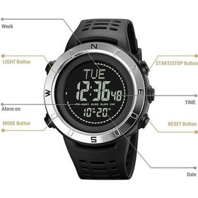 Resim Besthome1 Shimei 2096 Çok Fonksiyonlu Erkekler 50m Su Geçirmez Pusula Gece Parlaklığı Dijital Bilek Saati Altın Renkli, Multi-c Çok Renkli 