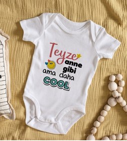 Resim Bitmeyen Kartuş Kids Teyze Anne Gibi Tasarımlı Bebek Body Zıbın - Model 1 
