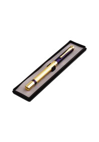 Resim Lacivert Gold Detaylı Roller Kalem Ve Kutulu Kırtasiye Seti 