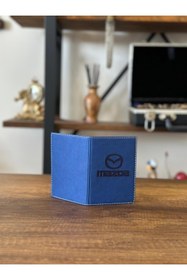 Resim EFE DERİ Efe Deri Mazda Dikişli Araç Ruhsat Kılıfı Kabı Oto Ruhsatlık Araba Ruhsat Koruyucu 