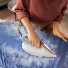 Resim Philips Premium Optimaltemp Titanium Steamglide Elite Tabanlı Buhar Kazanlı Ütü 