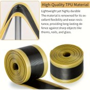 Resim 1 adet VXM Siyah ve Sarı TPU Delinmeye Dayanıklı İç Boru Kayışı, 40mm x 1.0mm x 2300mm, Dağ Bisikleti Lastikleri için Uygun, Şükran Günü, Noel, Cadılar Bayramı, Yeni Yıl Festivali için 