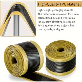 Resim 1 adet VXM Siyah ve Sarı TPU Delinmeye Dayanıklı İç Boru Kayışı, 40mm x 1.0mm x 2300mm, Dağ Bisikleti Lastikleri için Uygun, Şükran Günü, Noel, Cadılar Bayramı, Yeni Yıl Festivali için 