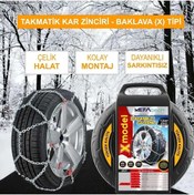 Resim Oto Lastik Kar Zinciri 215/45/r18 X Tipi Binek Suv Takmatik Kolay Montaj 