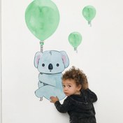Resim Uçan Koala Duvar Sticker Seti 