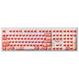 Resim Akko MonsGeek MG108B Bunny Apple RGB Kablosuz Hotswap Mekanik Oyuncu Klavyesi 