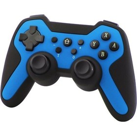 Resim Hs-sw516-517 Nintendo Anahtar Denetleyicisi Bluetooth Gamepad Mavi-siyah 