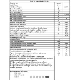 Resim Kumtel DP6 S Ankastre Piramit Duvar Tipi 60 CM Davlumbaz 